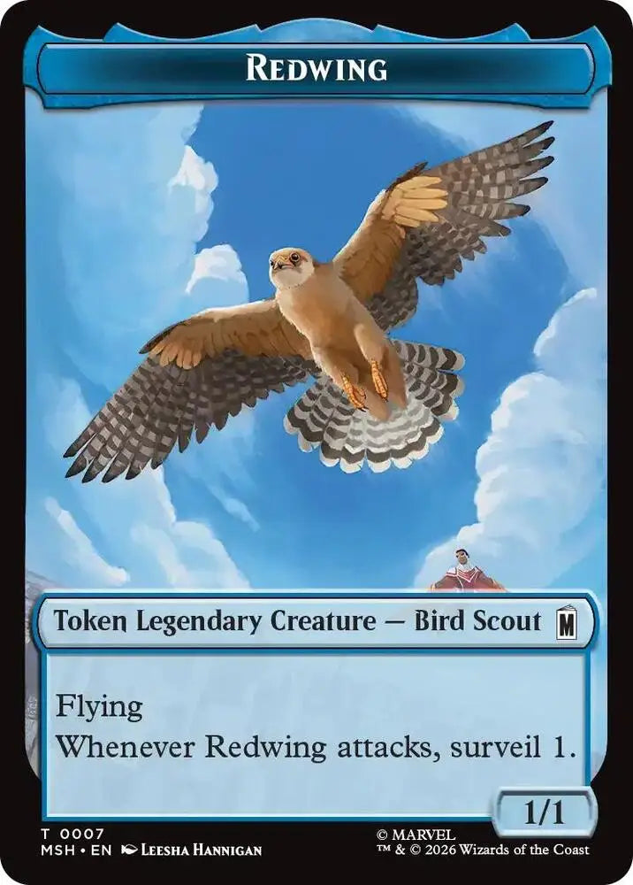 Redwing // Zabu Double-Sided Token (007/016) [Marvel Super Heroes]