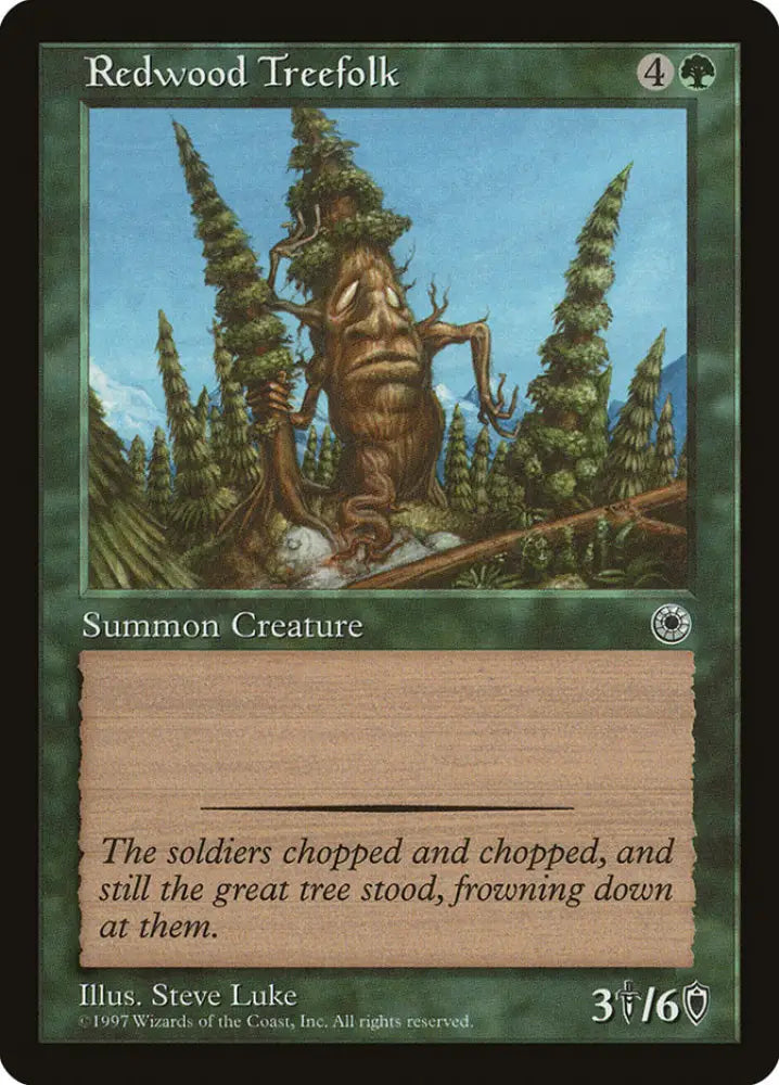 Redwood Treefolk [Portal] - MTG Single
