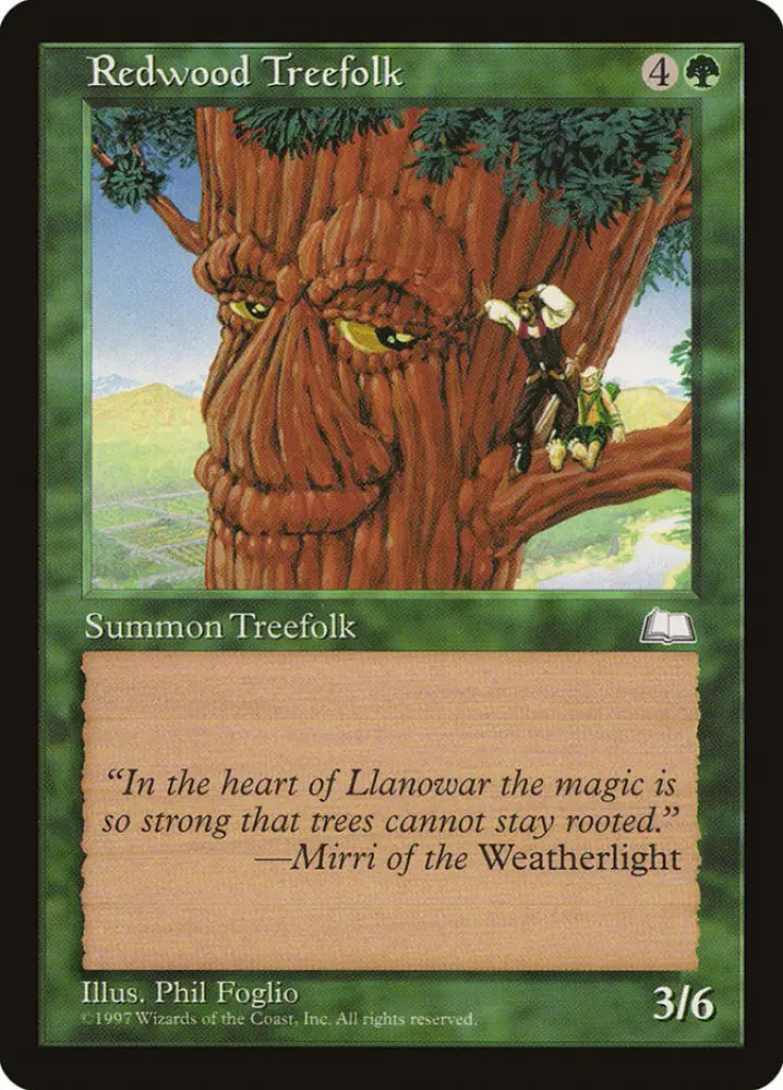 Redwood Treefolk [Weatherlight] - MTG Single