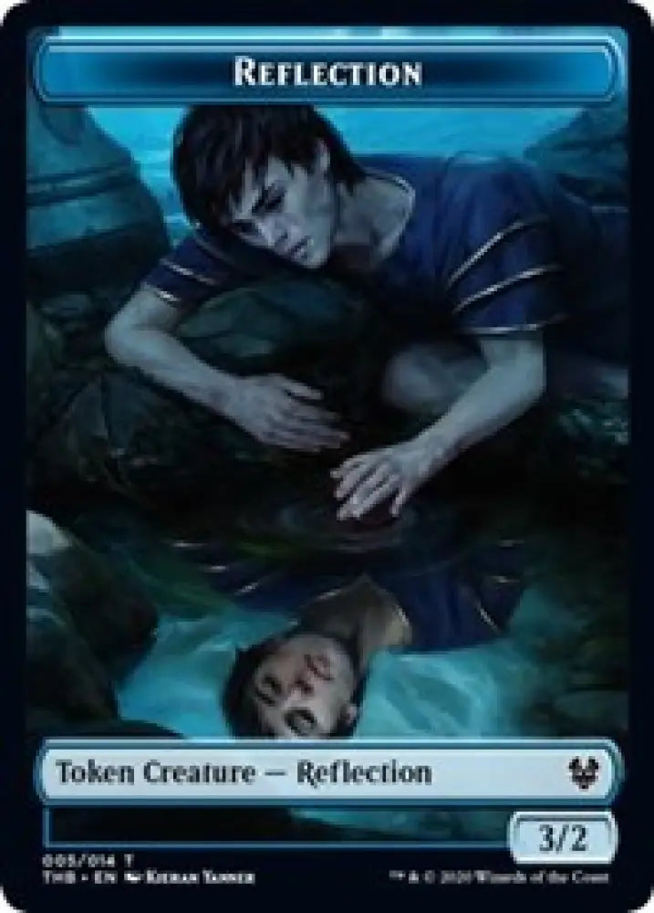 Reflection // Satyr Double-Sided Token [Theros Beyond Death Tokens] - MTG Single