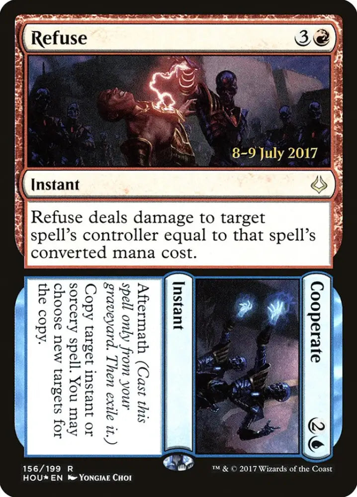 Refuse // Cooperate [Hour of Devastation Prerelease Promos] - MTG Single