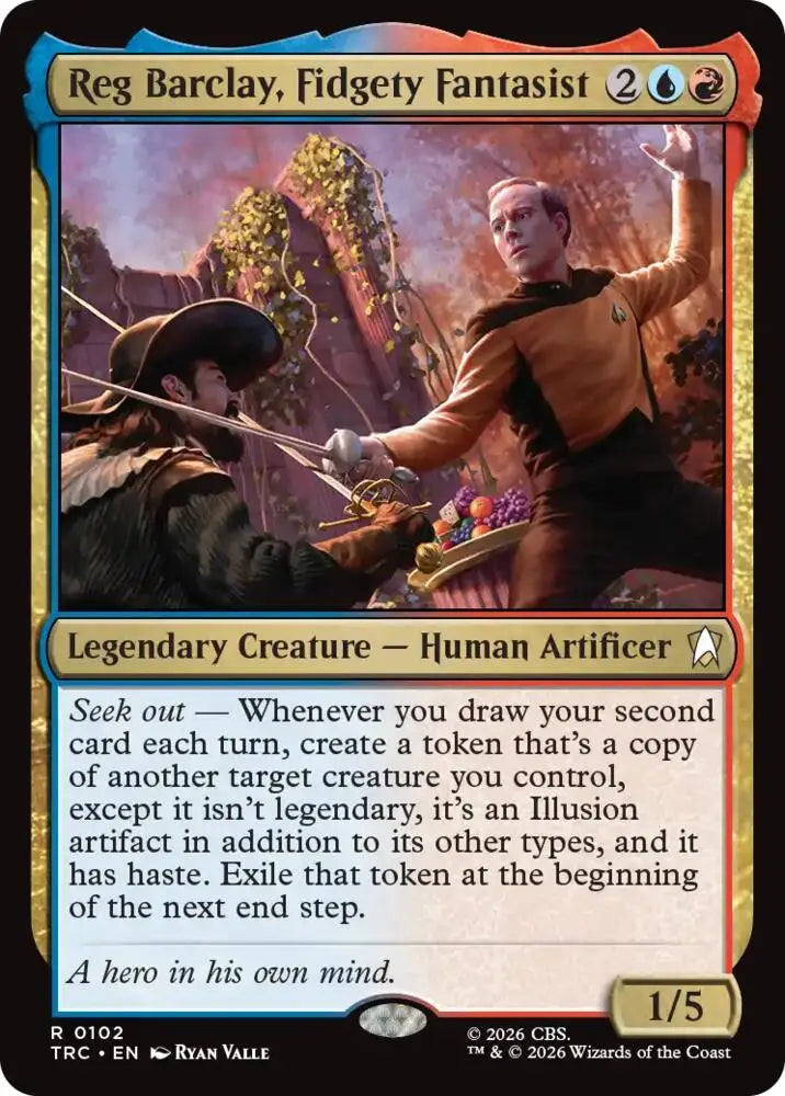 Reg Barclay, Fidgety Fantasist (Surge Foil) (102) [Star Trek Commander]