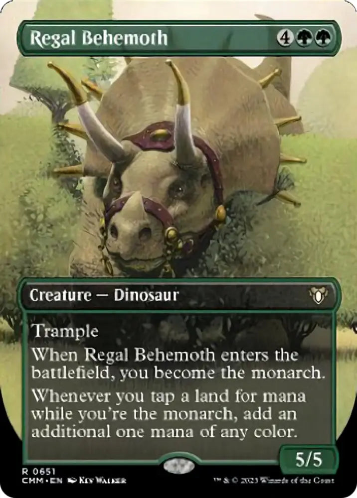 Regal Behemoth (Borderless Alternate Art) [Commander Masters] - MTG Single