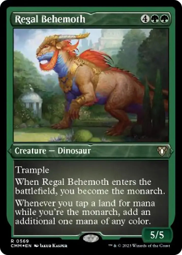 Regal Behemoth (Foil Etched) [Commander Masters] - MTG Single