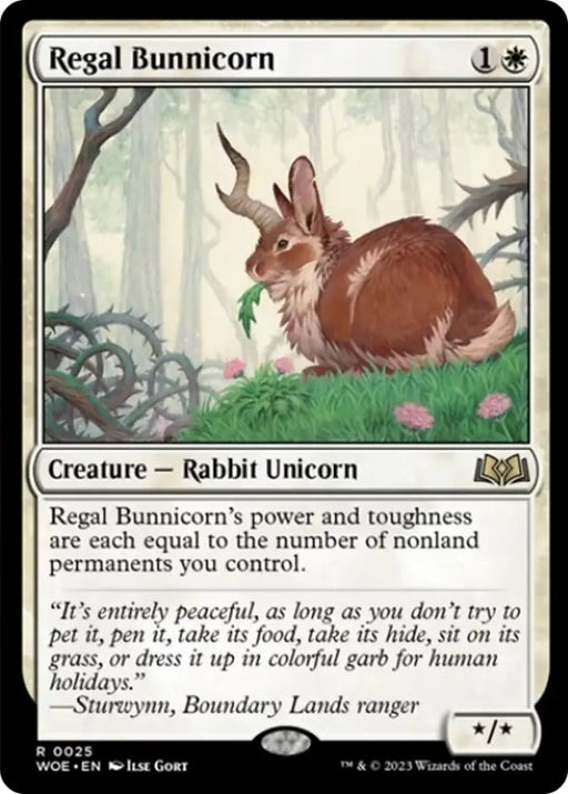 Regal Bunnicorn [Wilds of Eldraine] - MTG Single