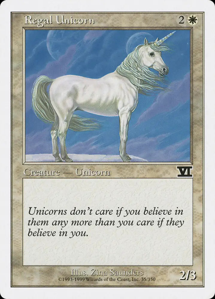 Regal Unicorn [Classic Sixth Edition] - MTG Single