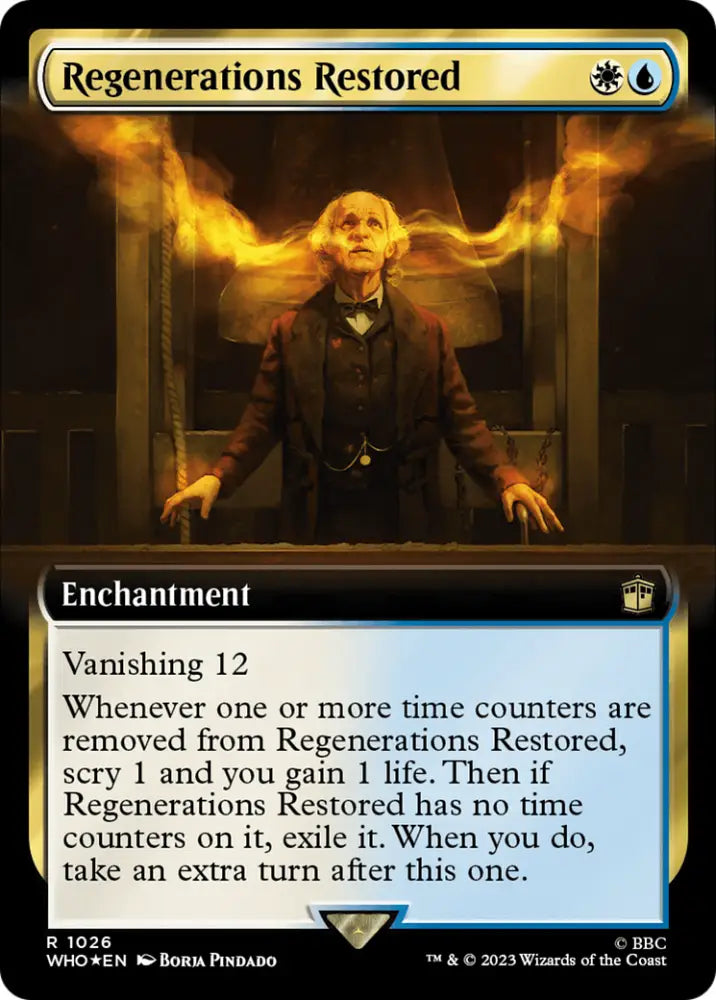 Regenerations Restored (Extended Art) (Surge Foil) [Doctor Who] - MTG Single