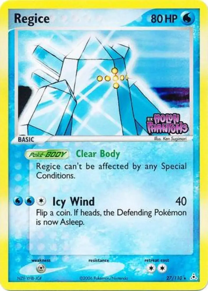 Regice (27/110) (Stamped) [EX: Holon Phantoms] - Pokemon Single