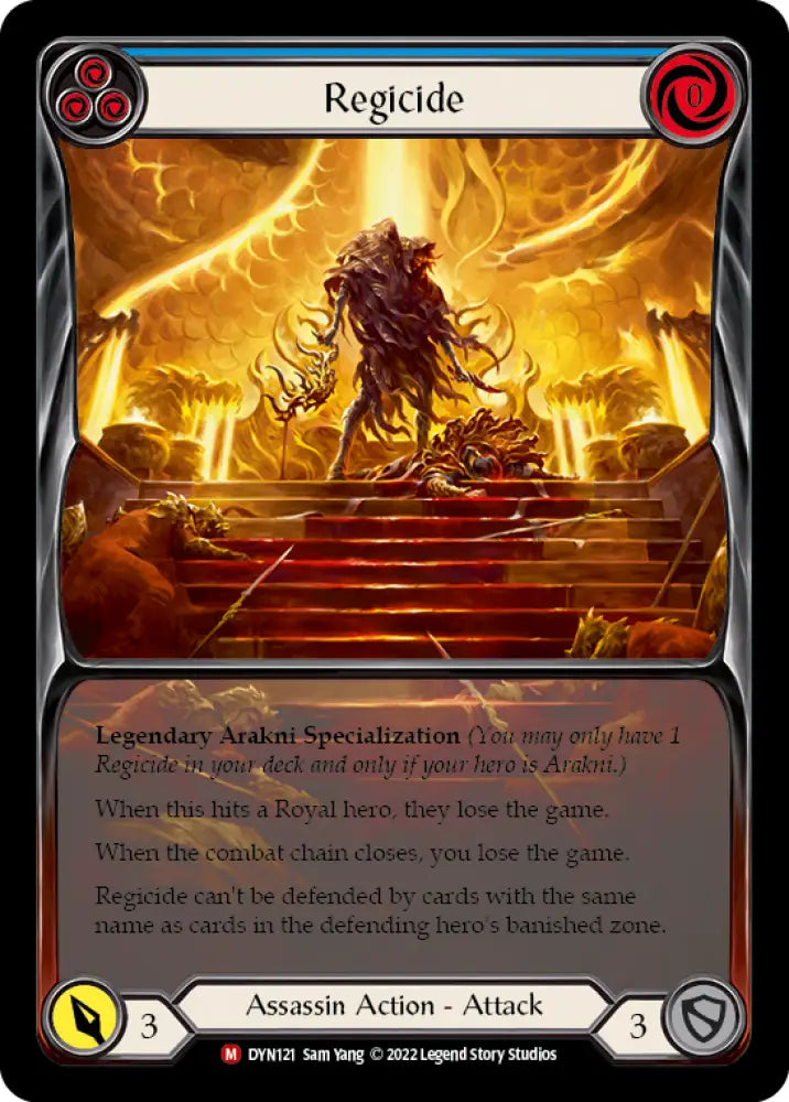 Regicide (Extended Art) [Dynasty] Rainbow Foil - Flesh And Blood Single