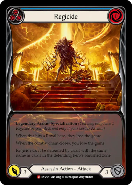 Regicide (Extended Art) [Dynasty] Rainbow Foil - Flesh And Blood Single