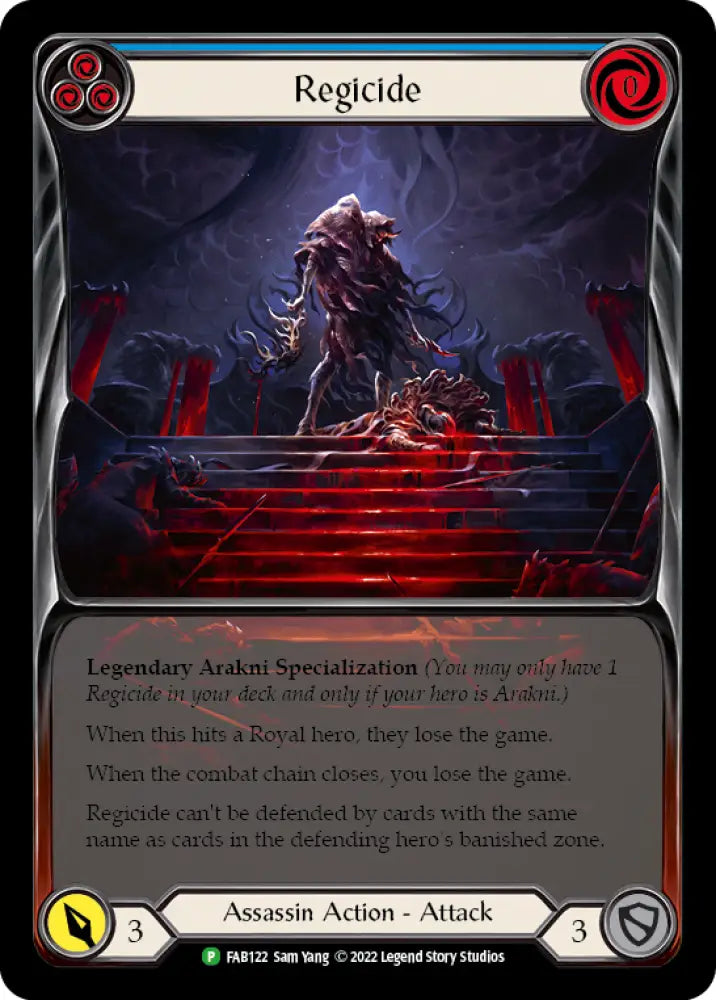 Regicide [FAB122] (Promo) Rainbow Foil - Flesh And Blood Single