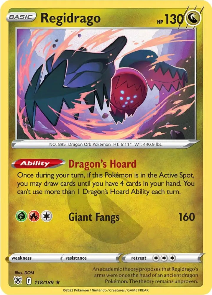 Regidrago (118/189) [Sword & Shield: Astral Radiance] - Pokemon Single