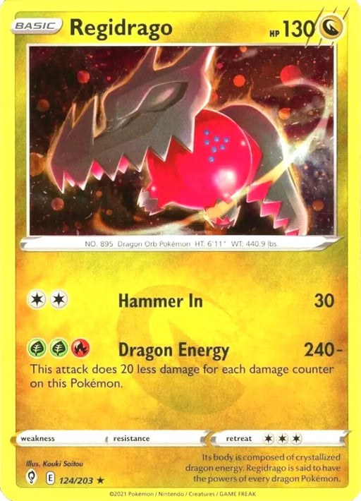 Regidrago (124/203) (Cosmos Holo) [Sword & Shield: Evolving Skies] - Pokemon Single