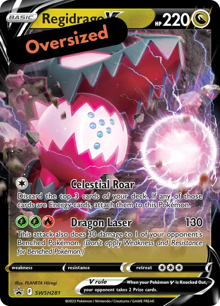 Regidrago V (SWSH281) (Jumbo Card) [Sword & Shield: Black Star Promos] - Pokemon Single