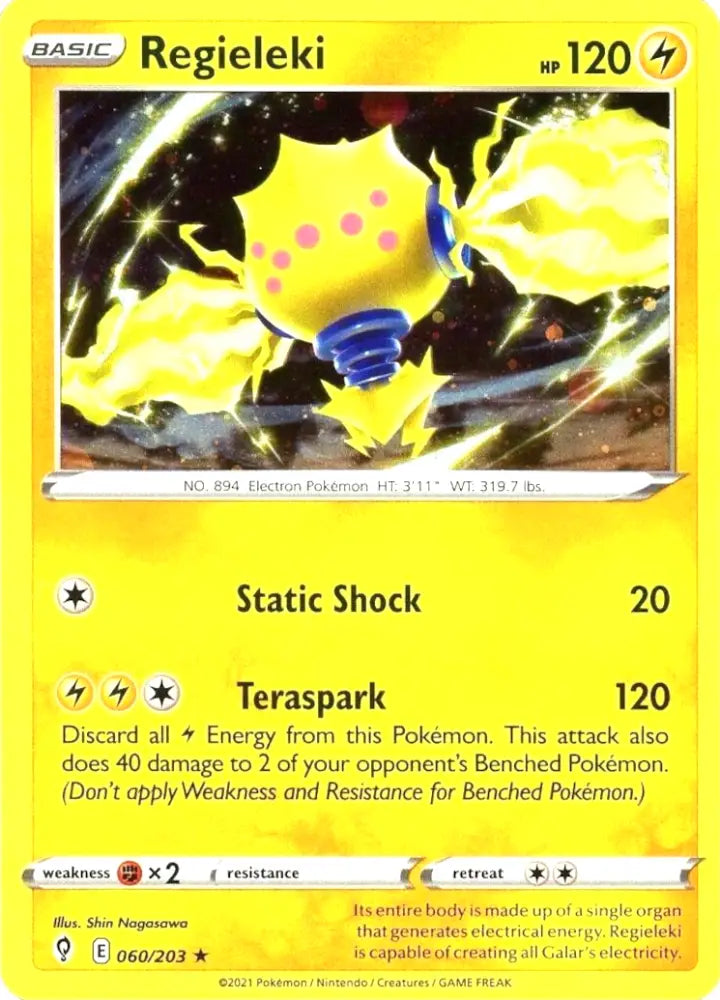 Regieleki (060/203) (Cosmos Holo) [Sword & Shield: Evolving Skies] - Pokemon Single