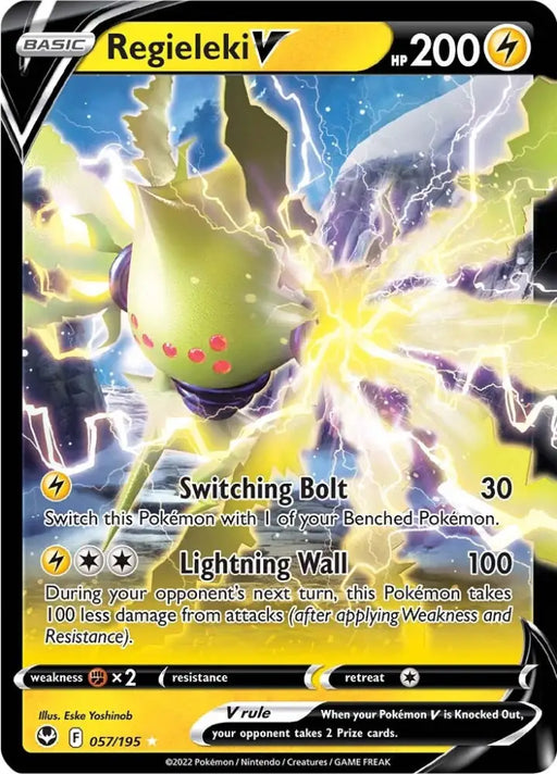 Regieleki V (057/195) [Sword & Shield: Silver Tempest] - Pokemon Single