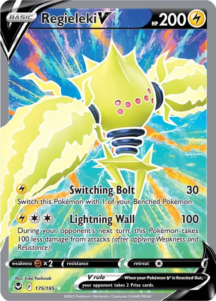 Regieleki V (175/195) [Sword & Shield: Silver Tempest] - Pokemon Single