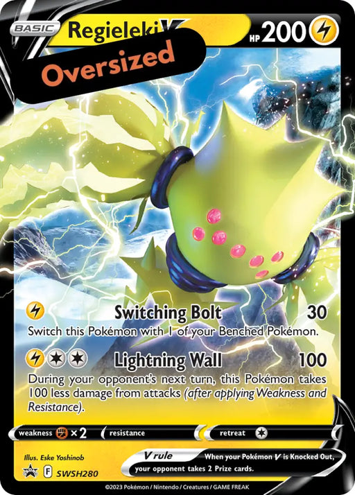 Regieleki V (SWSH280) (Jumbo Card) [Sword & Shield: Black Star Promos] - Pokemon Single