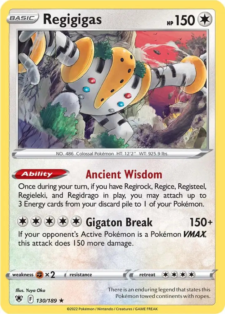 Regigigas (130/189) [Sword & Shield: Astral Radiance] - Pokemon Single