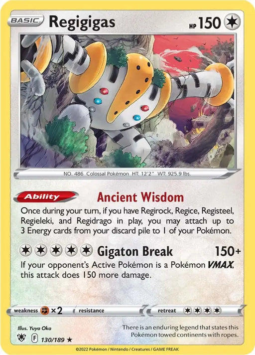 Regigigas (130/189) [Sword & Shield: Astral Radiance] - Pokemon Single