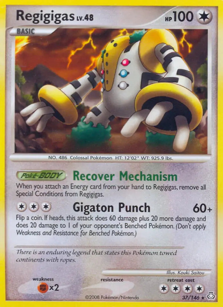 Regigigas (37/146) (Theme Deck Exclusive) [Diamond & Pearl: Legends Awakened] - Pokemon Single