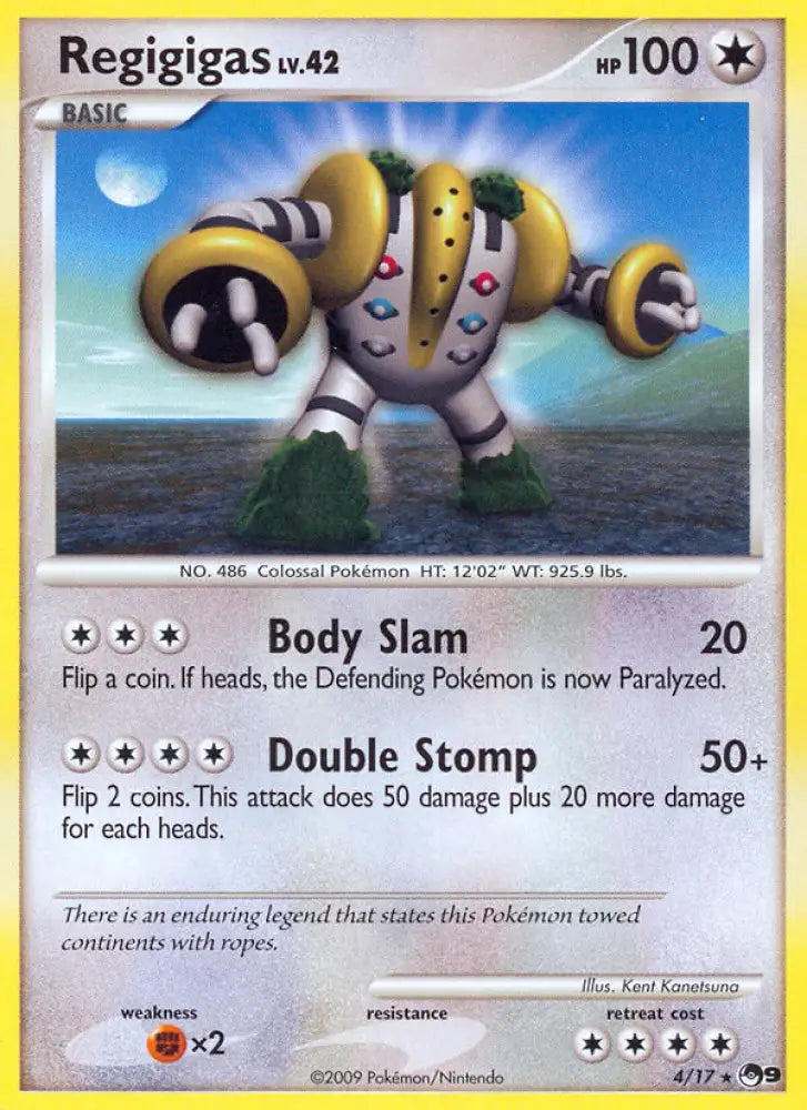 Regigigas (4/17) [POP Series 9] - Pokemon Single