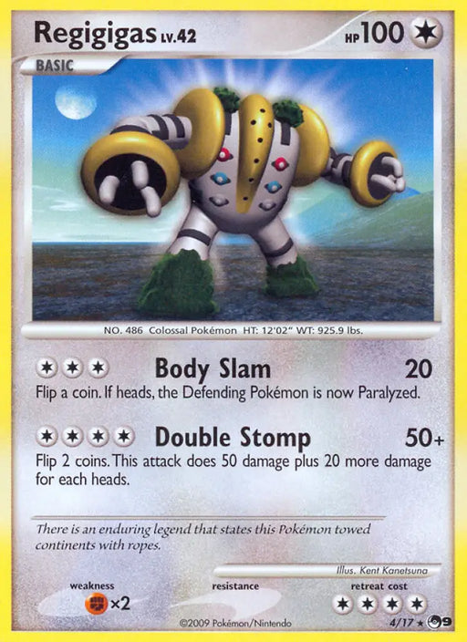 Regigigas (4/17) [POP Series 9] - Pokemon Single
