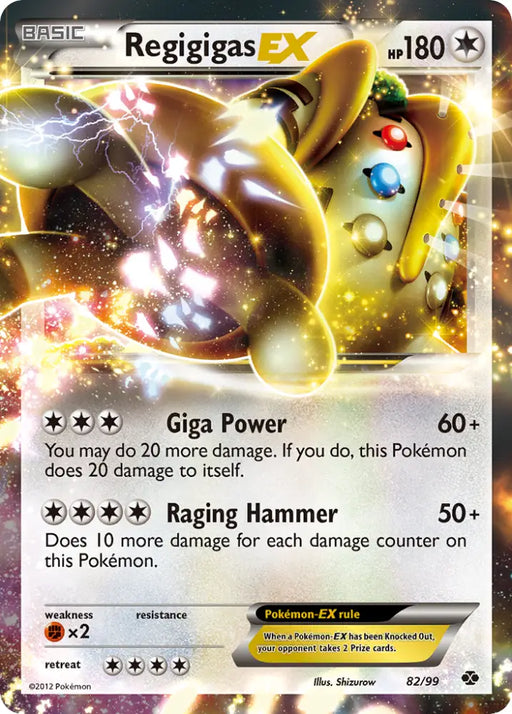 Regigigas EX (82/99) [Black & White: Next Destinies] - Pokemon Single