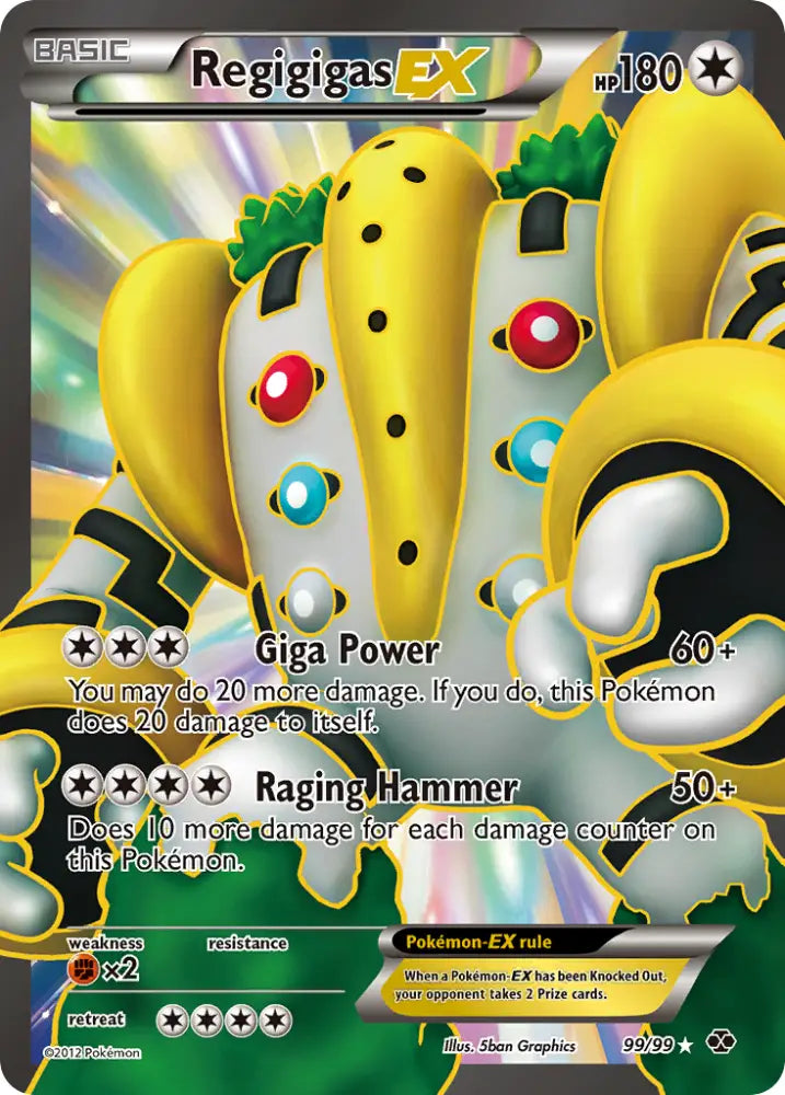 Regigigas EX (99/99) [Black & White: Next Destinies] - Pokemon Single
