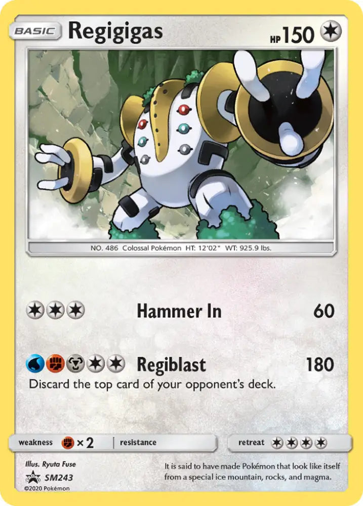 Regigigas (SM243) [Sun & Moon: Black Star Promos] - Pokemon Single