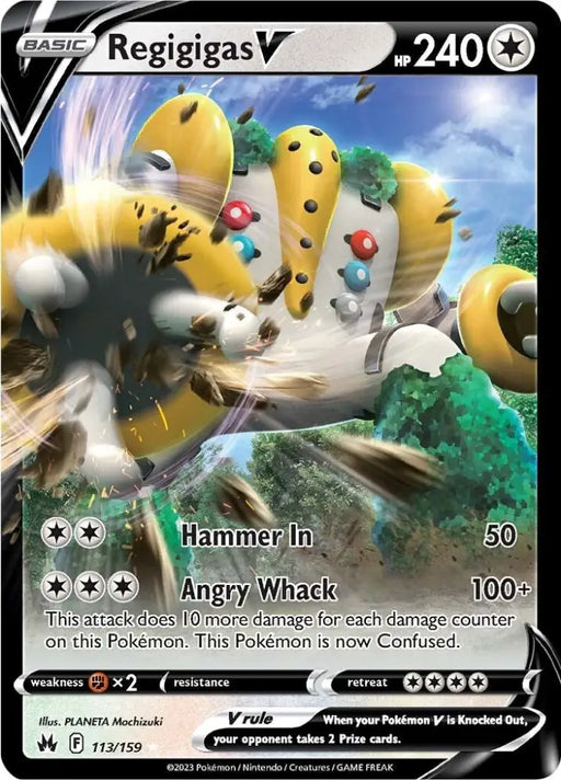 Regigigas V (113/159) [Sword & Shield: Crown Zenith] - Pokemon Single