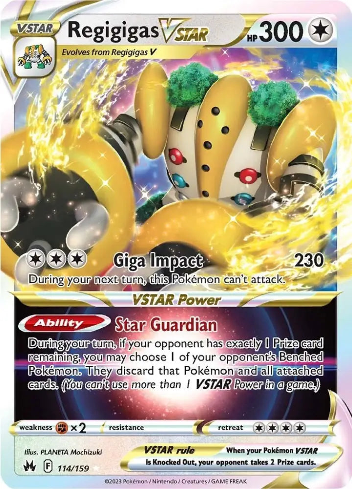 Regigigas VSTAR (114/159) [Sword & Shield: Crown Zenith] - Pokemon Single