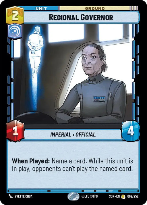 Regional Governor (062/252) [Spark of Rebellion] - Star Wars: Unlimited Single