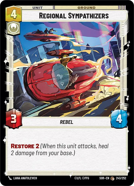 Regional Sympathizers (243/252) [Spark of Rebellion] - Star Wars: Unlimited Single