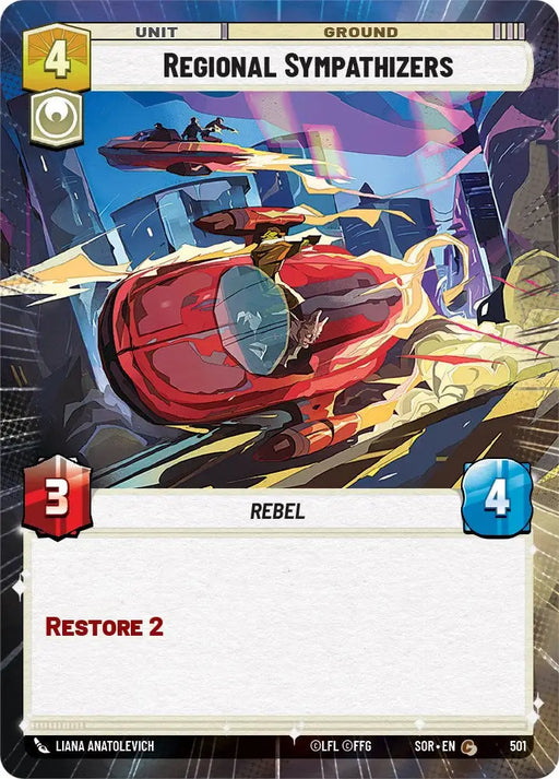 Regional Sympathizers (Hyperspace) (501) [Spark of Rebellion] - Star Wars: Unlimited Single