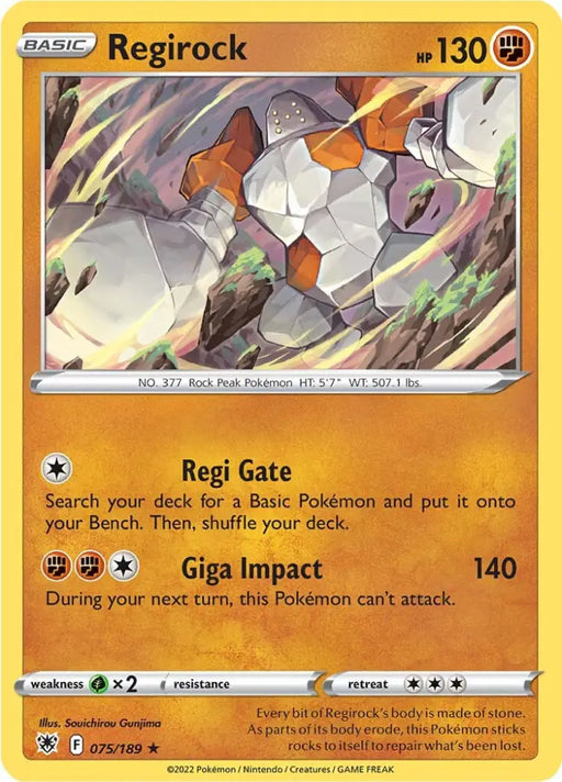 Regirock (075/189) [Sword & Shield: Astral Radiance] - Pokemon Single