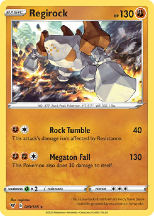 Regirock (089/185) [Sword & Shield: Vivid Voltage] - Pokemon Single