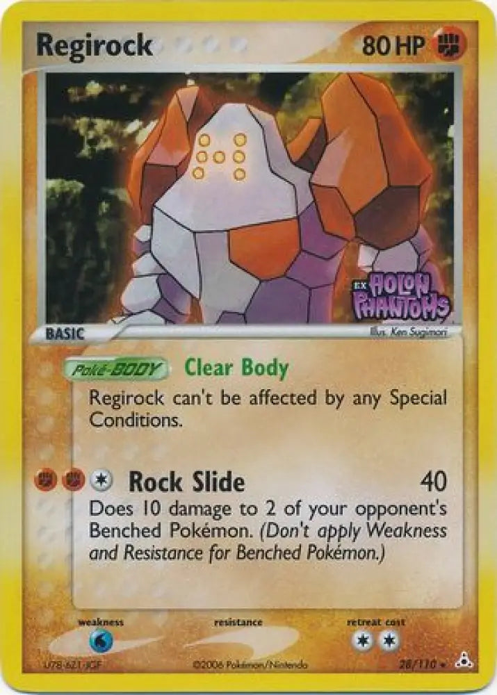Regirock (28/110) (Stamped) [EX: Holon Phantoms] - Pokemon Single