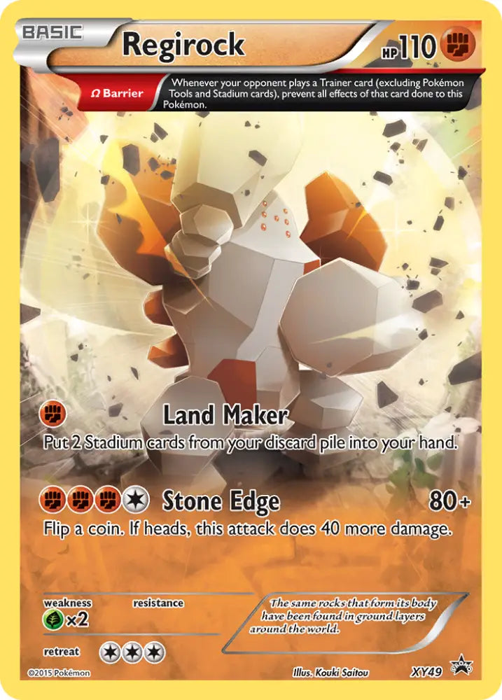 Regirock (XY49) [XY: Black Star Promos] - Pokemon Single