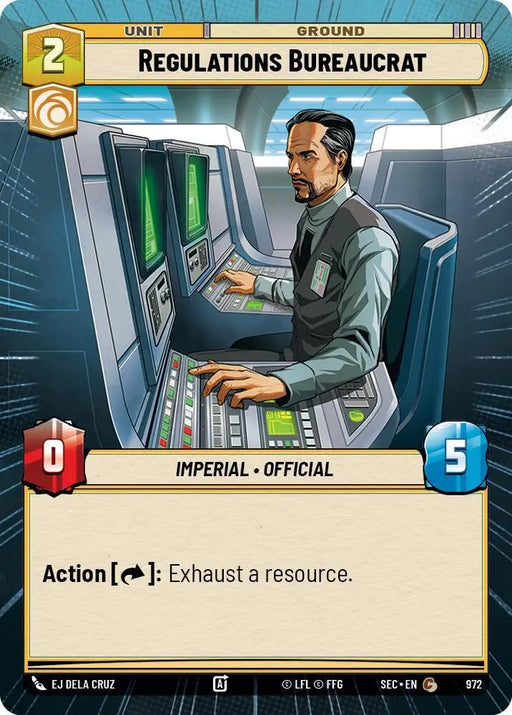 Regulations Bureaucrat (Hyperspace Foil) (972) [Secrets of Power]