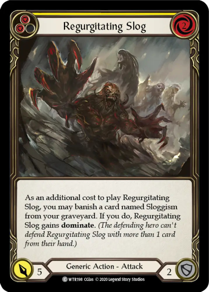 Regurgitating Slog (Yellow) [Welcome to Rathe Unlimited] Unlimited Rainbow Foil - Flesh And Blood Single
