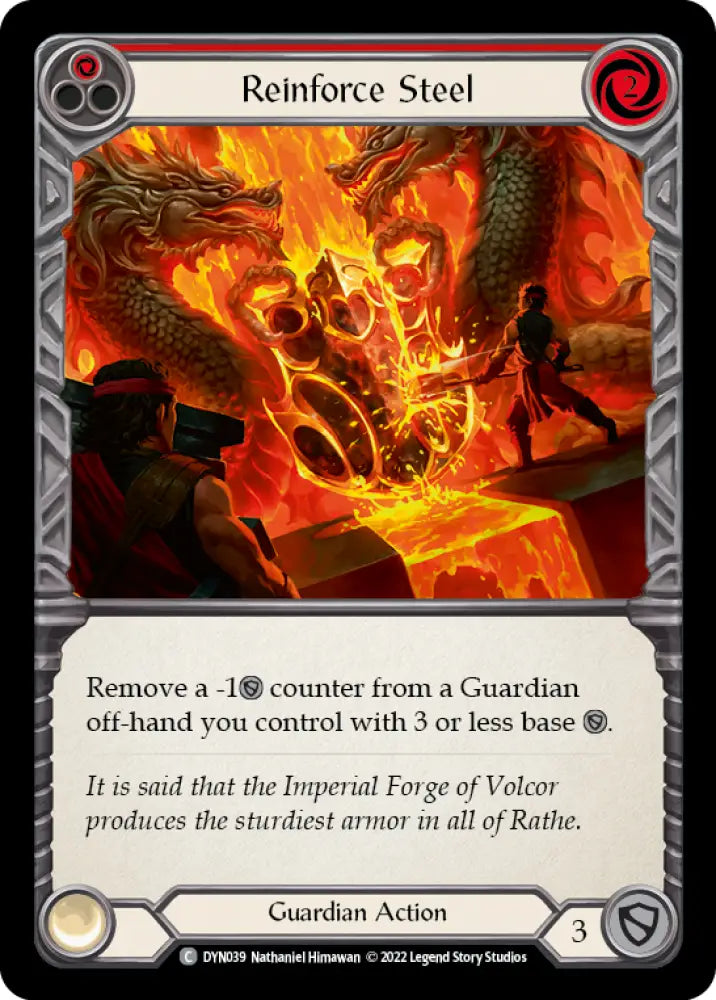 Reinforce Steel (Red) [Dynasty] - Flesh And Blood Single
