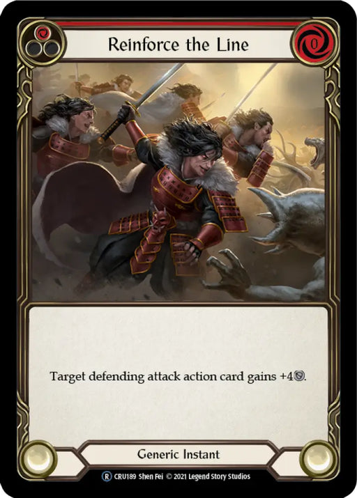 Reinforce the Line (Red) [Crucible of War Unlimited] Unlimited Normal - Flesh And Blood Single