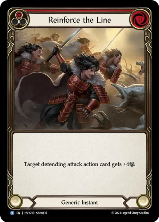 Reinforce the Line (Red) [Heavy Hitters] - Flesh And Blood Single