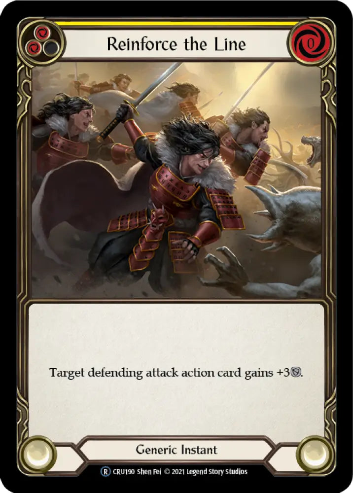 Reinforce the Line (Yellow) [Crucible of War Unlimited] Unlimited Normal - Flesh And Blood Single