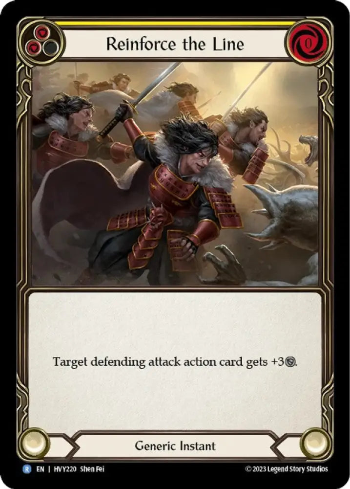 Reinforce the Line (Yellow) [Heavy Hitters] - Flesh And Blood Single