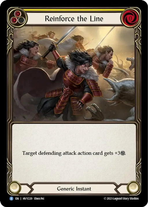 Reinforce the Line (Yellow) [Heavy Hitters] - Flesh And Blood Single