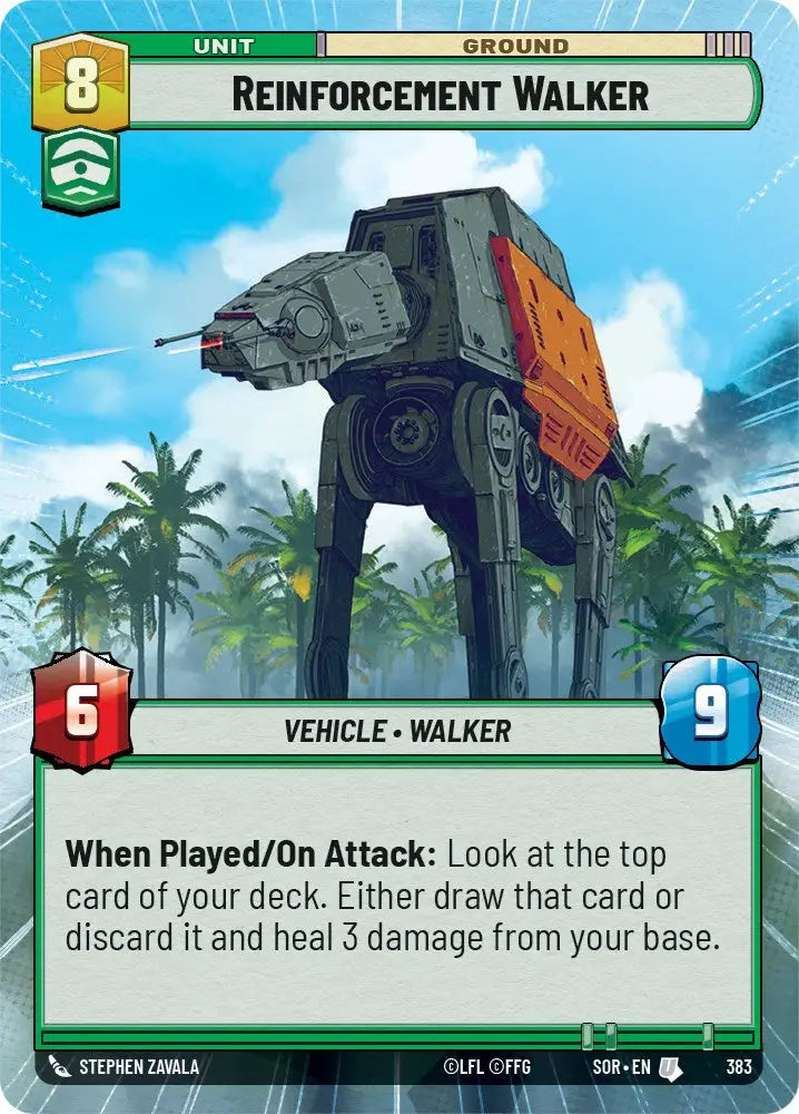 Reinforcement Walker (Hyperspace) (383) [Spark of Rebellion] - Star Wars: Unlimited Single