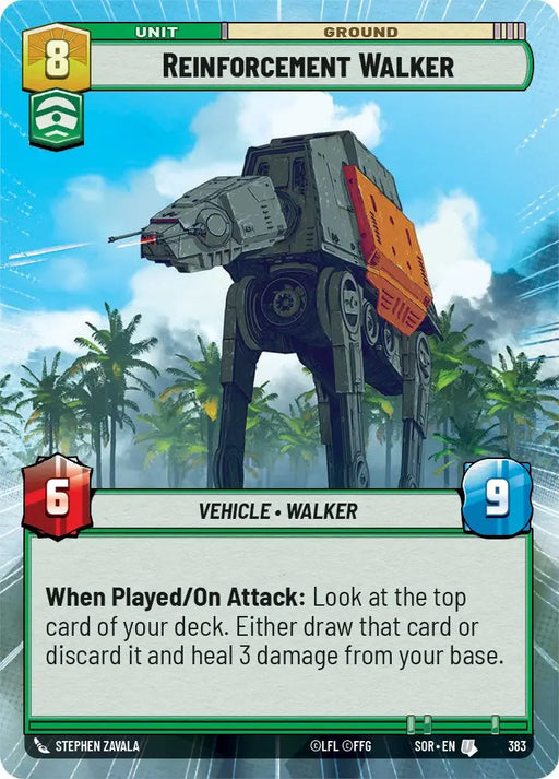 Reinforcement Walker (Hyperspace) (383) [Spark of Rebellion] - Star Wars: Unlimited Single