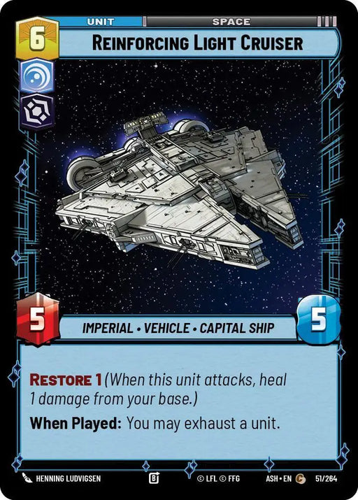 Reinforcing Light Cruiser (51/264) [Ashes of the Empire]